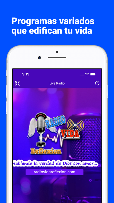Radio Vida Reflexión Screenshot