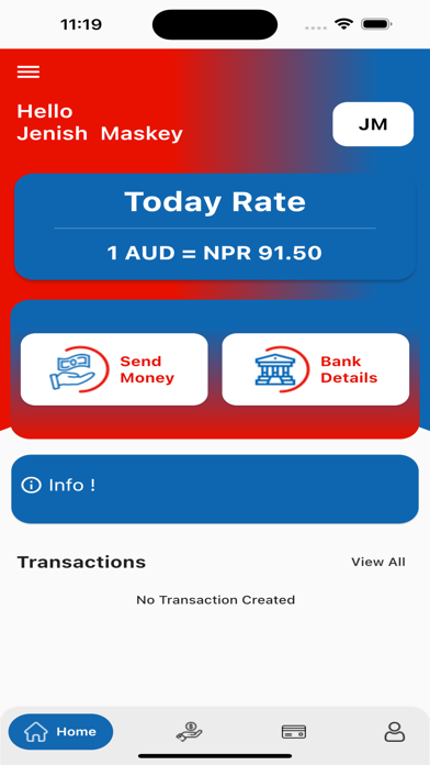 MoneyToNepal Screenshot