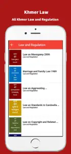 Khmer Law and Regulation screenshot #2 for iPhone