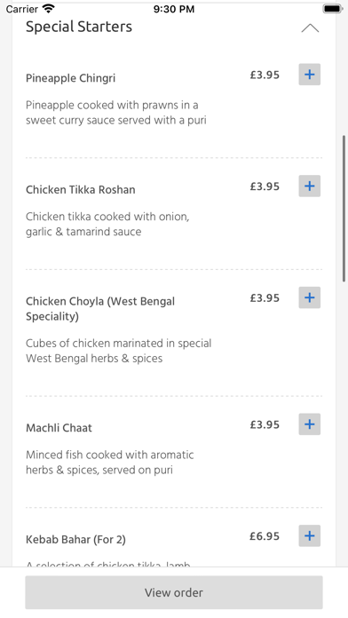 Indali Kitchen, Bolton Screenshot