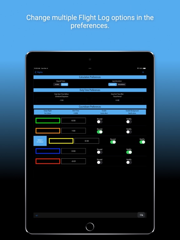 PilotCalc iPad screenshot 5 - Utilities app