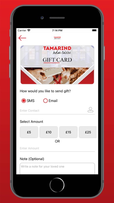 Tamarind Indian Cuisine Screenshot