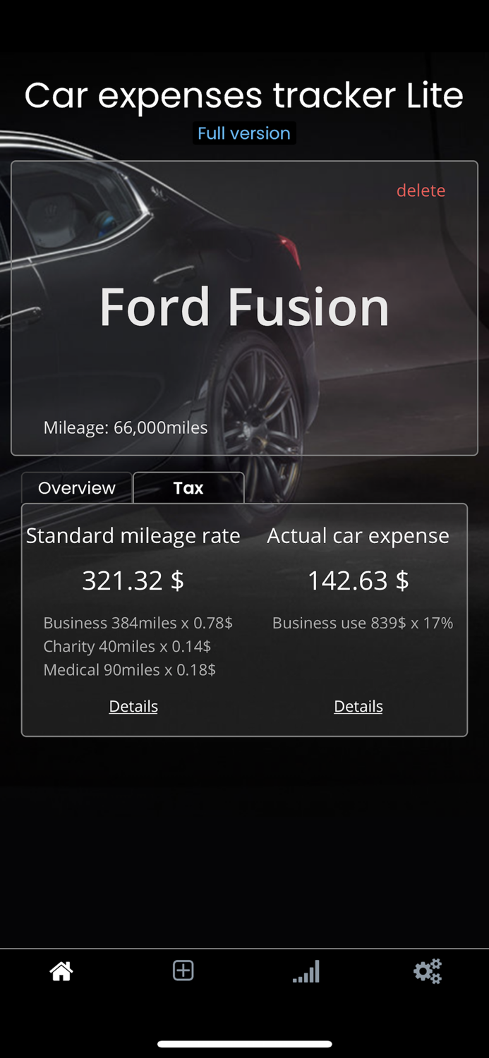 Car expenses tracker
