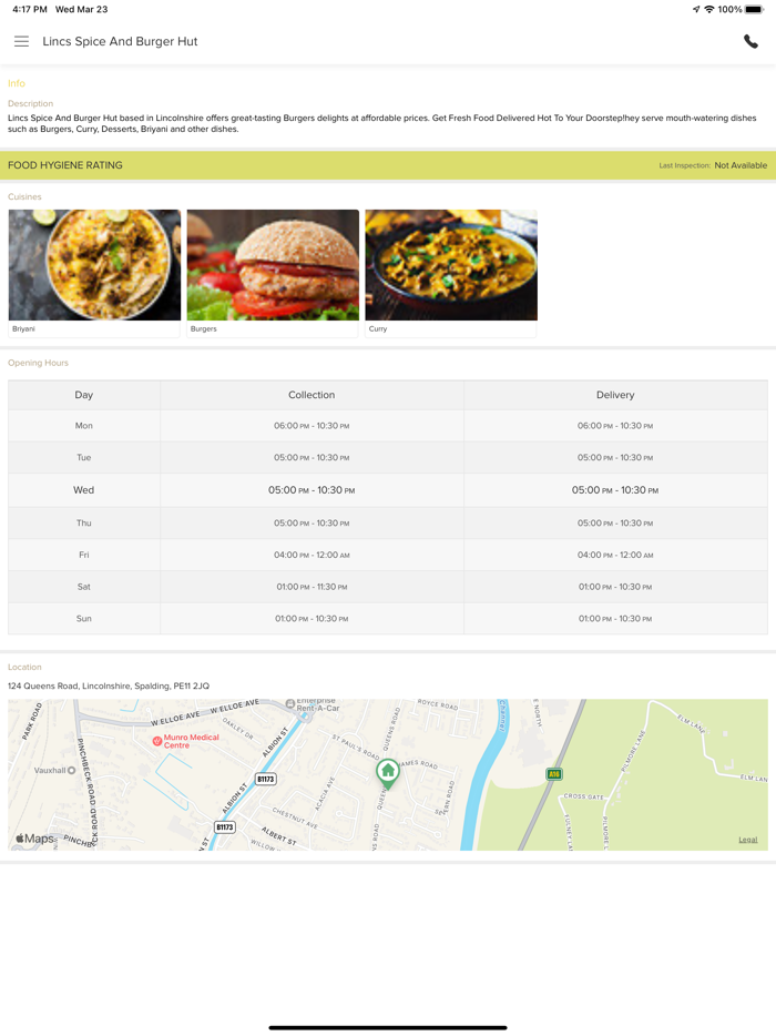 Lincs Spice And Burger Hut