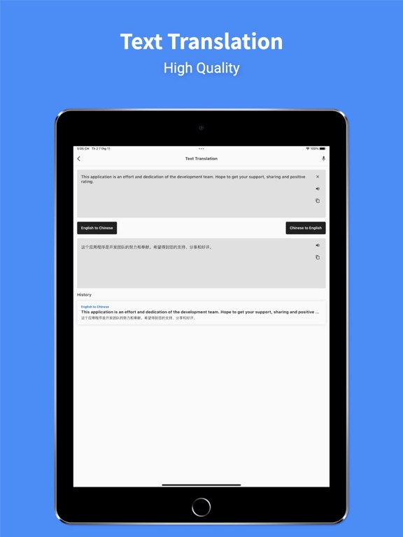 Chinese - English : Translator iPad screenshot 4 - Productivity app