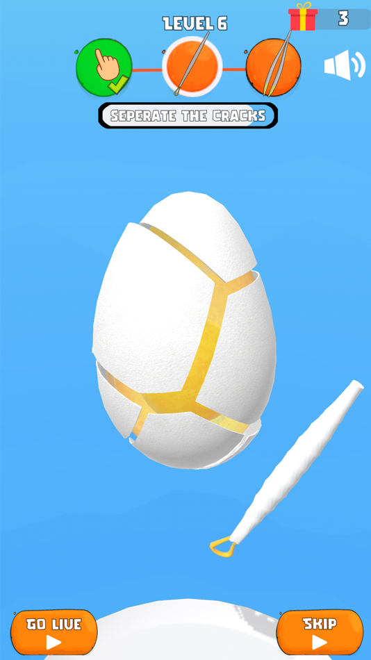 #1. Egg Peeling (iOS) 由: Synthify Inc