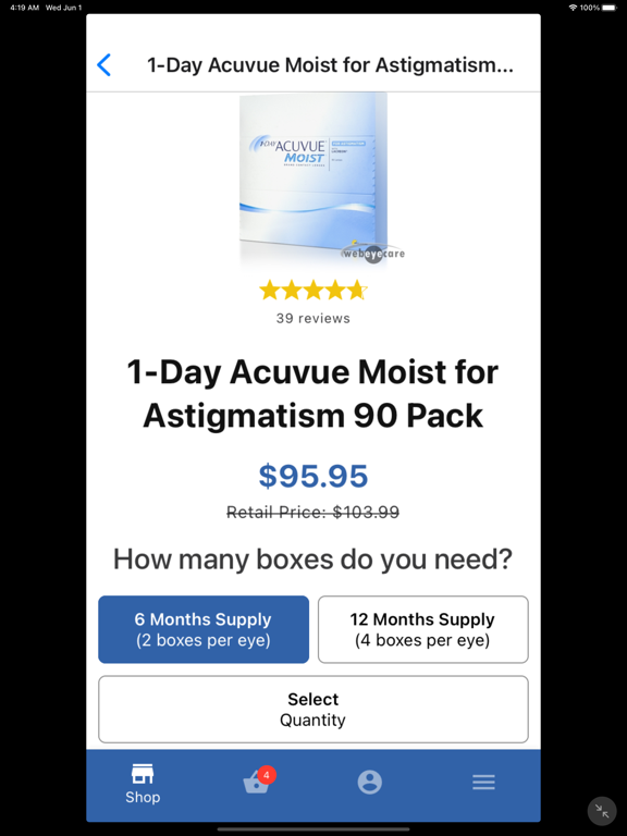 WebEyeCare iPad screenshot 4 - Business app