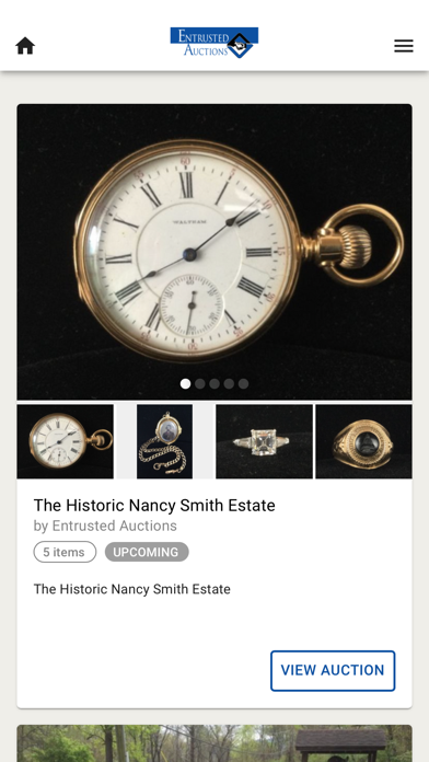 Entrusted Auctions Screenshot