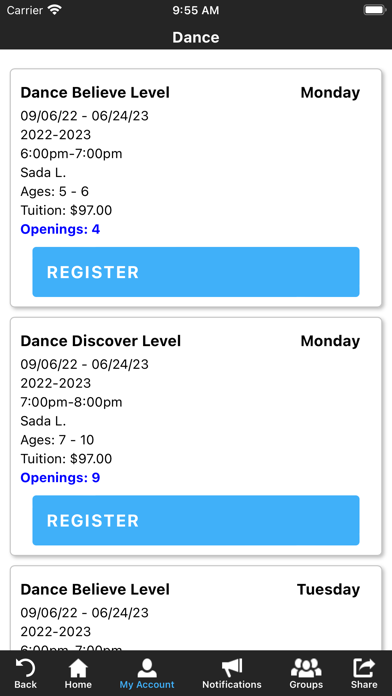 Carolina Dance and Gymnastics Screenshot