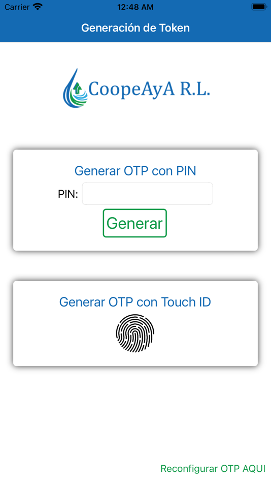 #2. CoopeAyA Token (iOS) 由: Cooperativa de Ahorro y Credito del Instituto Costarricense de Acueductos y Alca
