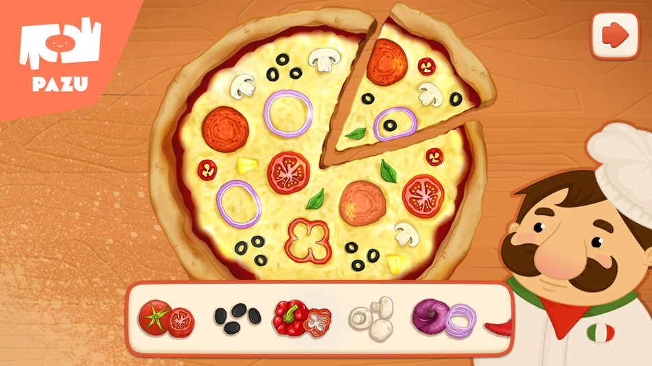 #5. Pizza maker cooking games (iOS) By: Pazu Games Ltd