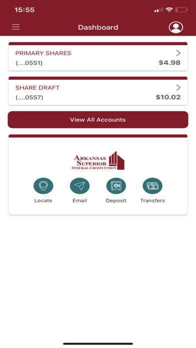 Arkansas Superior FCU Screenshot
