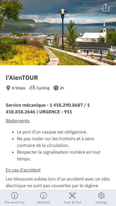 VéloTOUR Saguenay Screenshot