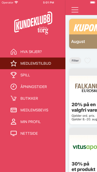 Screenshot #1 pour Trondheim Torg Kundeklubb