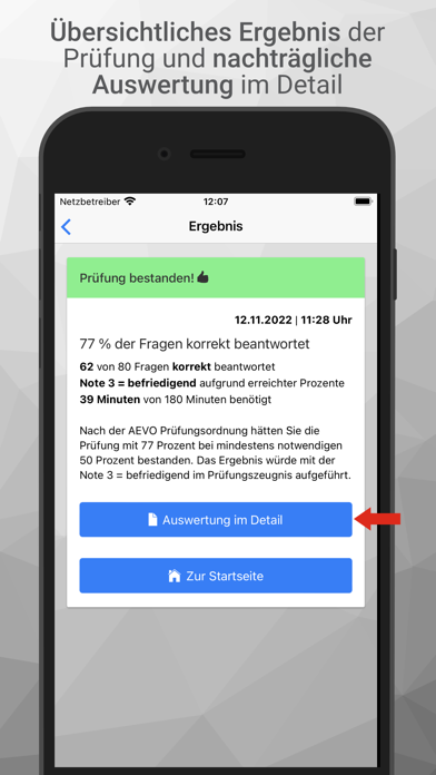 AEVO-Held Prüfungsvorbereitung Screenshot