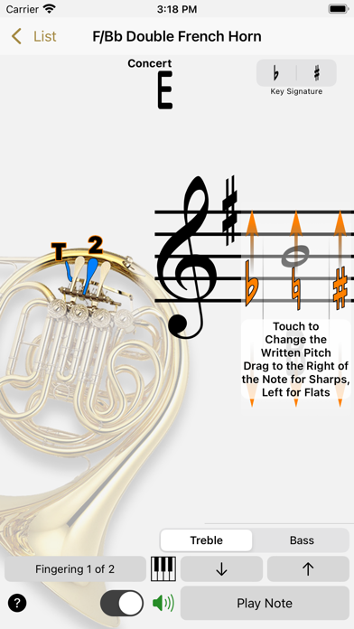 Fingering Brass for iPhone Screenshot