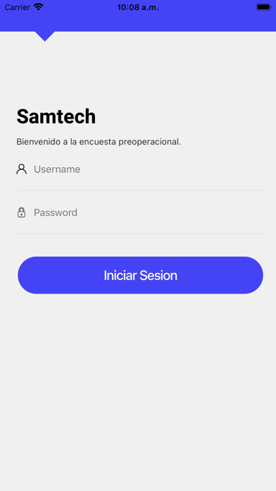 Encuesta Preoperacional Screenshot