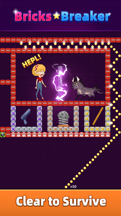 Bricks Breaker: Hit Ball Blast Screenshot