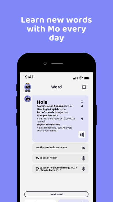 MoBuddy - Language Learning Screenshot
