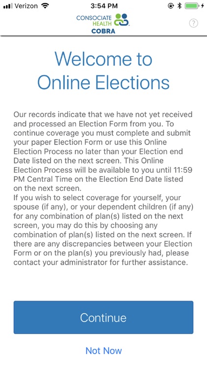 Consociate COBRA Mobile App