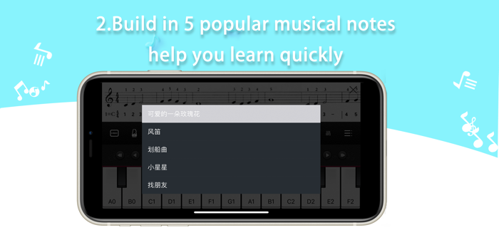 Simplified Notation Piano