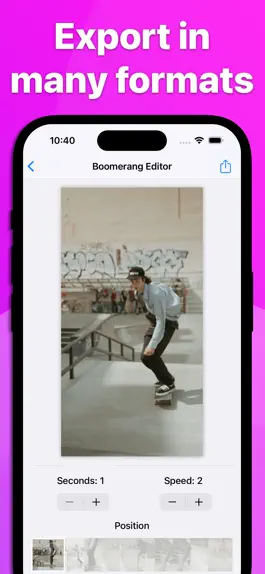 Game screenshot Boomerang Loop Video Maker hack