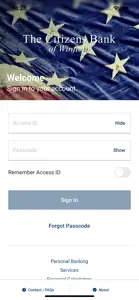 Citizens Bank of Winfield screenshot #2 for iPhone