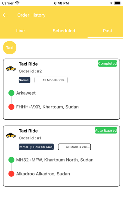 Nile Taxi Driver App Screenshot