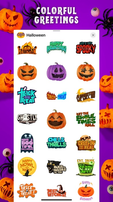 Happy Halloween Quote Stickers Screenshot