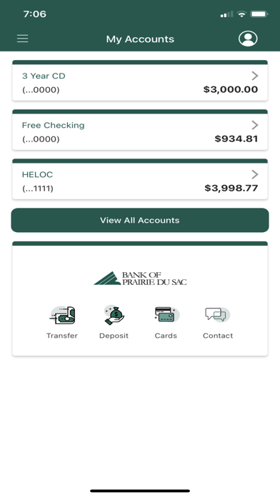 Bank of Prairie du Sac Mobile Screenshot