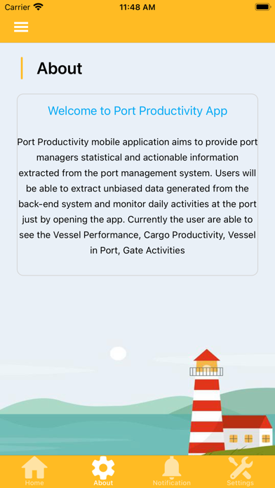 Port Productivity Screenshot