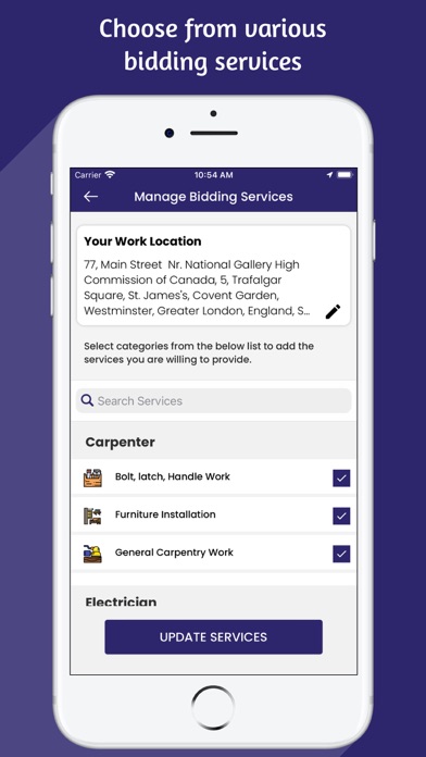 SERVICE PROVIDER Screenshot