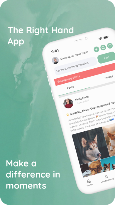 TheRightHand app screenshot