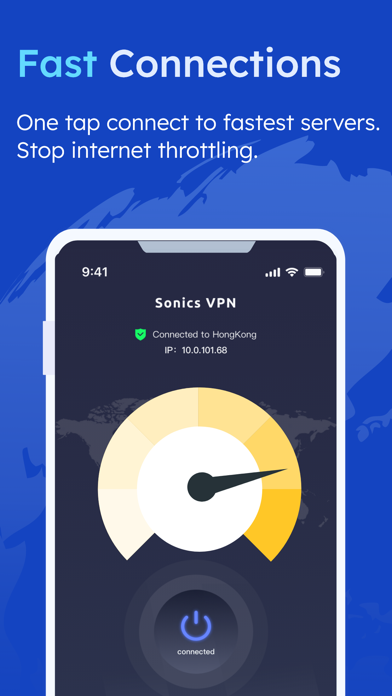 Sonics VPN: Fast & Private Screenshot