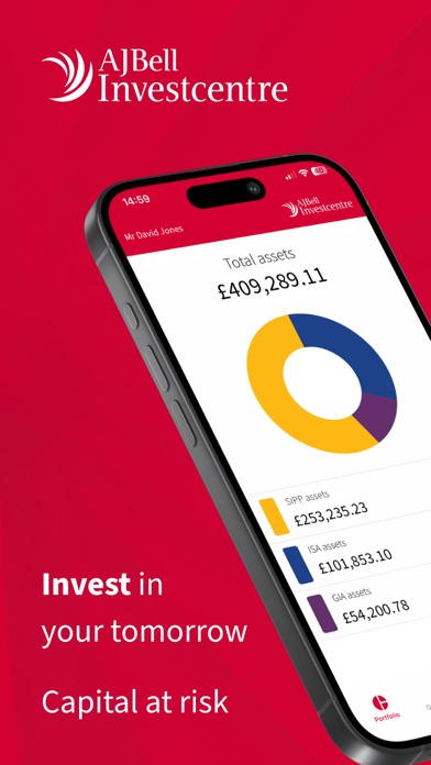 AJ Bell Investcentre Screenshot