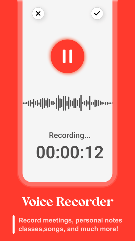 #2. Voice Memo - Voice Recorder (iOS) 由: Vishalbhai Vaghasiya
