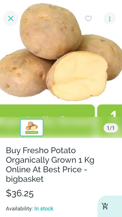 Veg Organic Store Screenshot