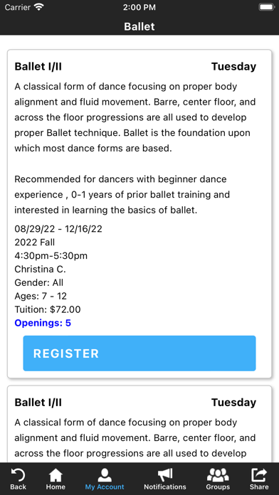 Momentum Dance Company Screenshot