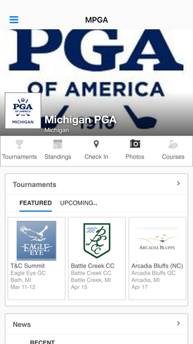 Michigan PGA Screenshot