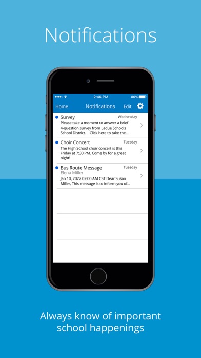 Ladue School District Screenshot