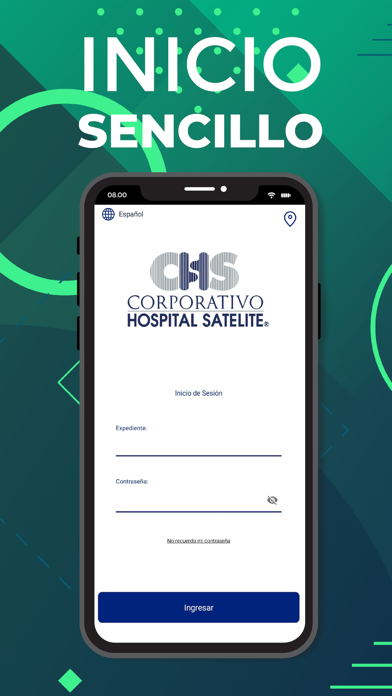 Hospital Satélite Pacientes Screenshot