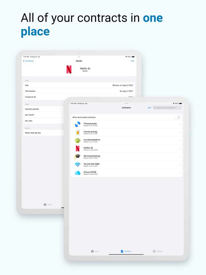 Contrax - Subscription Manager