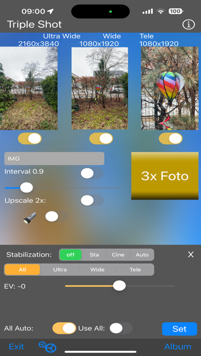 Triple Camera Shot Screenshot