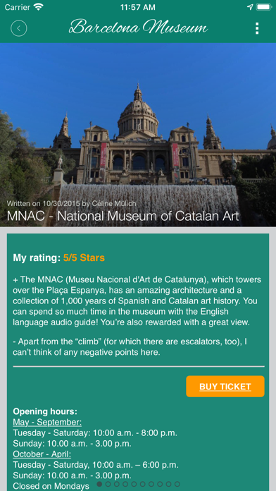 Barcelona Museums and sights Screenshot