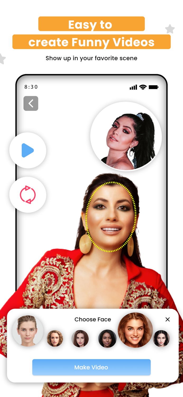 Deepfake video maker Faceswap