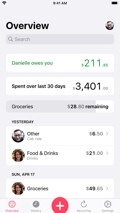 Our Expenses: Household Budget Screenshot