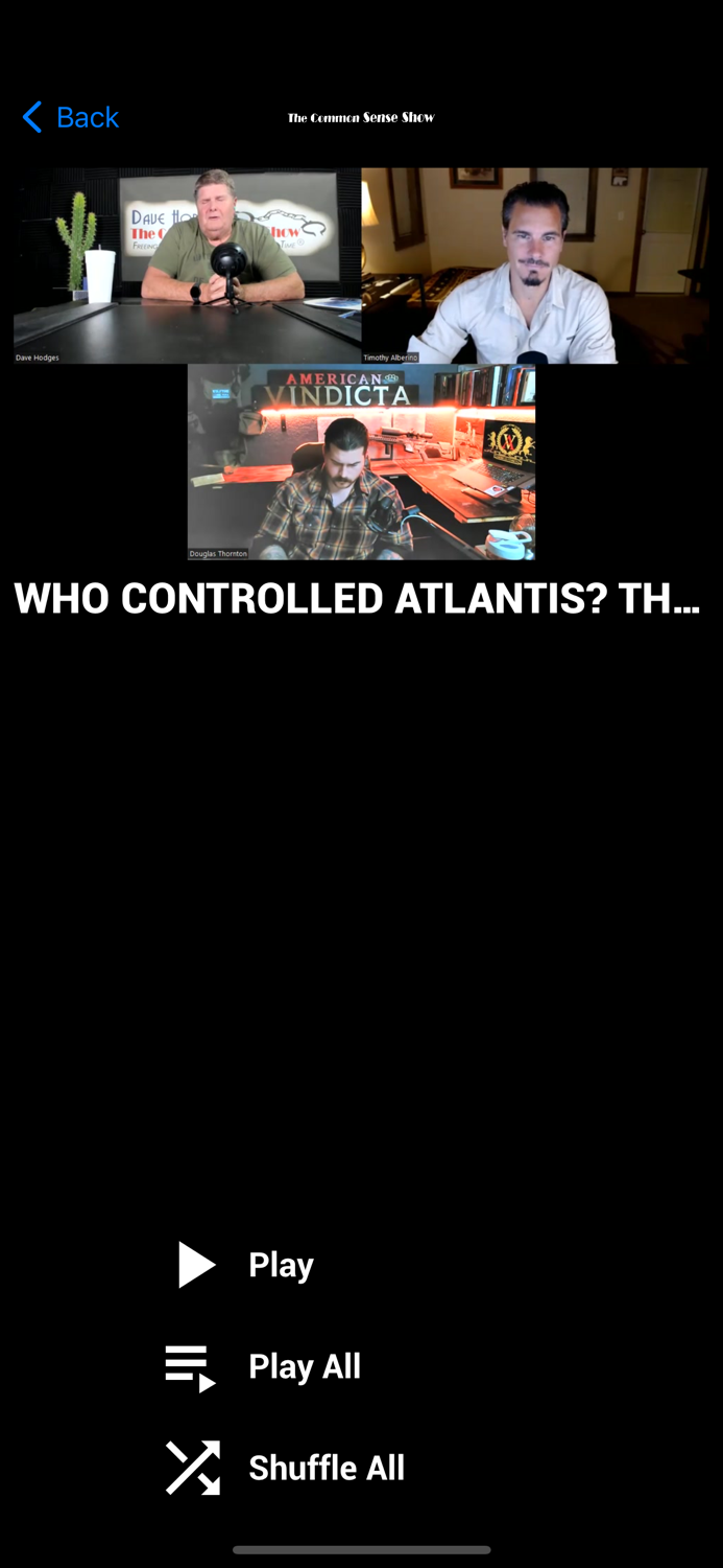 The Common Sense Show