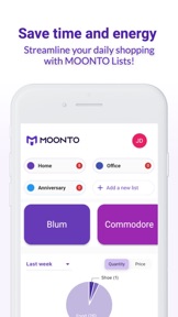 Moonto - Shopping List Maker screenshot