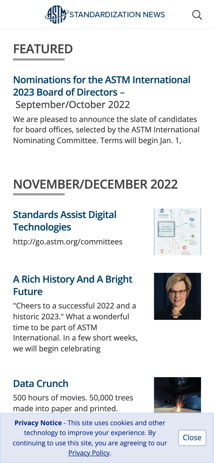 ASTM News