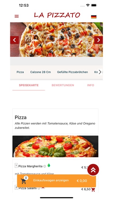 La Pizzato Screenshot